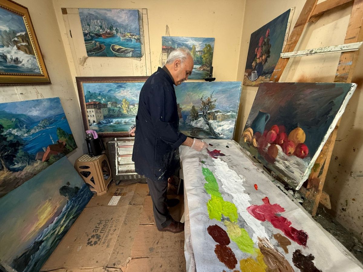 bartinli uzman doktor 52 yildir yagli boya resim yapiyor resim benim icin bir tutku