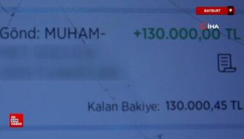 bayburtta hesabina yanlislikla gelen 130 bin tlyi iade etti NMyWKKuj
