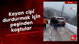 bursada buzda kayan cipi durdurmak icin pesinden kostular tVmC7vI6