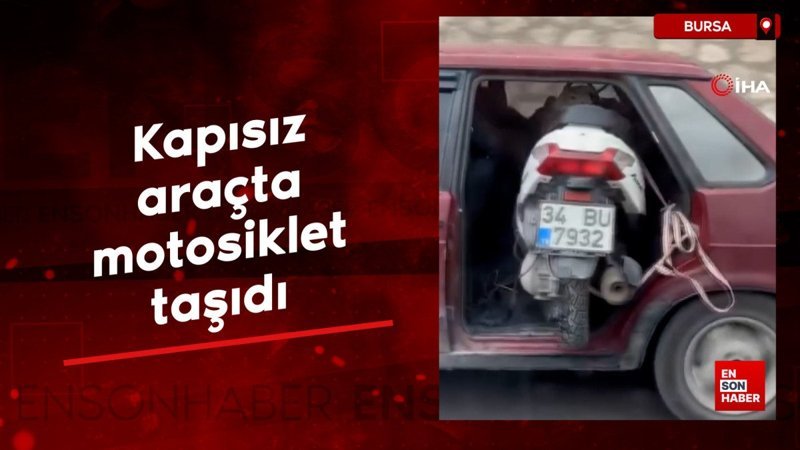 bursada kapisiz aracta motosiklet tasidi uCfRzaT3