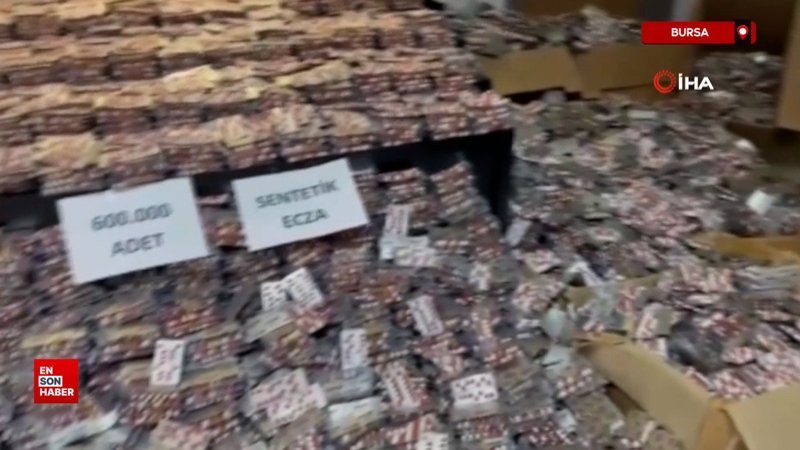 bursada narkotik polisinden rekor600 bin hap ele gecirildi GnsMLVaz