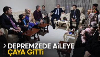 cumhurbaskani erdogandan adiyamanda depremzede bir aileye ziyaret BdNvmp7B