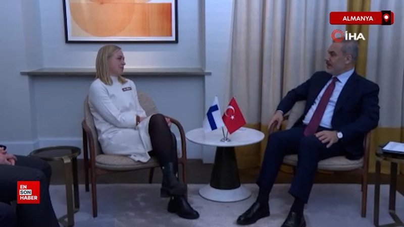 disisleri bakani fidan finlandiyali mevkidasi ile gorustu jirqQRsg