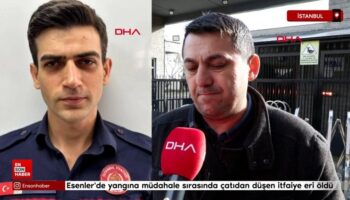 esenlerde yangina mudahale sirasinda catidan dusen itfaiye eri oldu eRnlDrEO