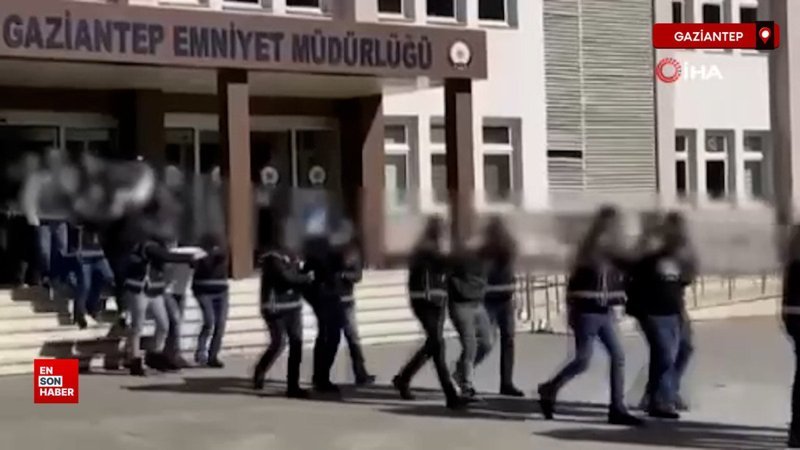 gaziantepte silahli suc orgutune operasyon 23 gozalti EgELmYAV