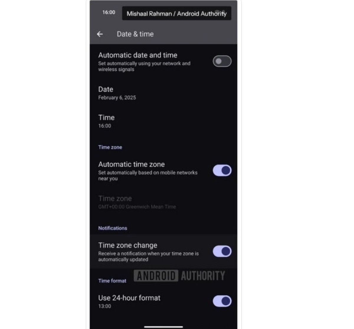 google saat dilimi degisiklikleri konusunda sizi uyaran android 16 ozelligini test ediyor 0 8P2UBEOH