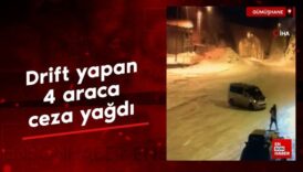 gumushanede drift yapan 4 araca ceza yagdi j2fKO6IC