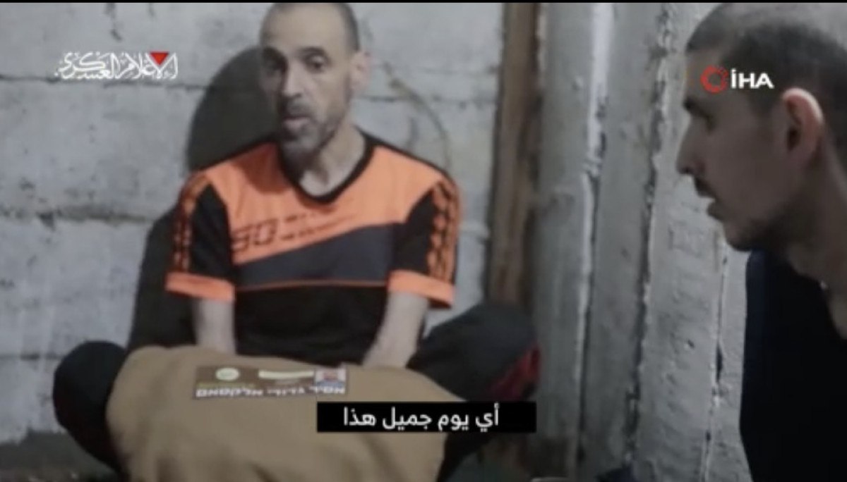 hamas serbest birakilan israilli esirlerin tuneldeki goruntulerini paylasti 2 1hVvFglI