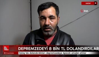 hatayda dolandirdiklari depremzedeye opucuk emojisi attilar YTPbZv9Z