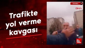 istanbulda trafikte yol verme kavgasi A5kFzwbz