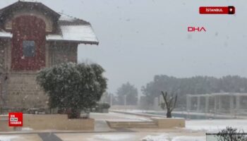 istanbulun bazi bolgelerinde kar yagisi etkili oluyor JYZ9HlTm