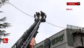 kartalda yangin merdiveni tadilati sirasinda 5 katli otelde yangin nV5SHsWj