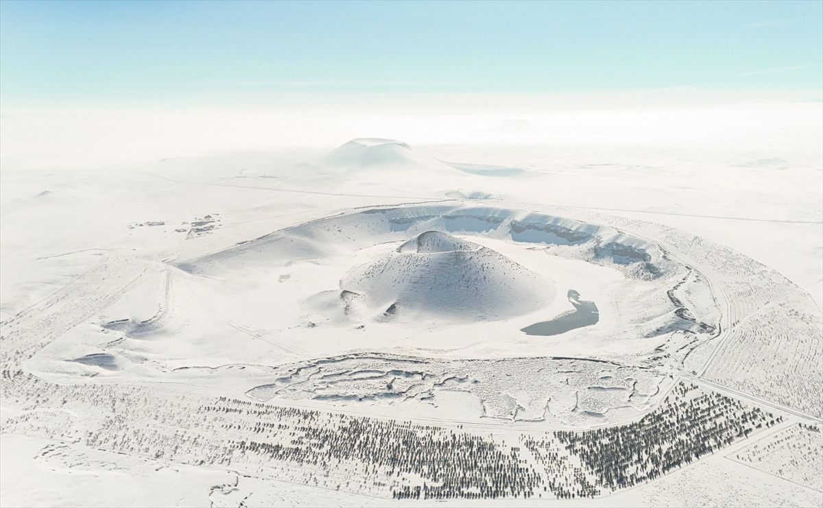 konyada meke golu kar yagisinin ardindan beyaza burundu 3 aNG1VJlU