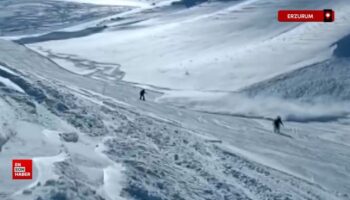 palandokendeki kayakcilara kapali olan alana cig dusme ani 5EfcNCdO