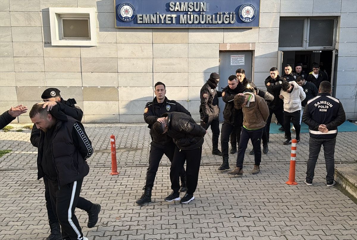 samsun merkezli 5 ilde suc orgutu operasyonu 1 N5B5NO4J