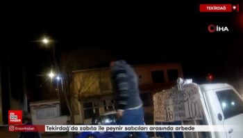 tekirdagda zabita ile peynir saticilari arasinda arbede HxZZrIFA