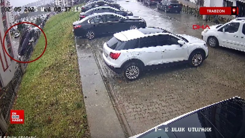 trabzonda fren yerine gaza basan surucu site bahcesine uctu g4qmhJM9