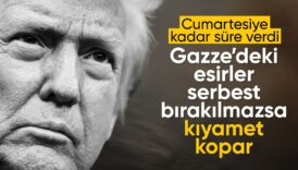 trumptan gazze aciklamasi rehineler iade edilmezse ateskesi iptal edecegim VbAX7TZT