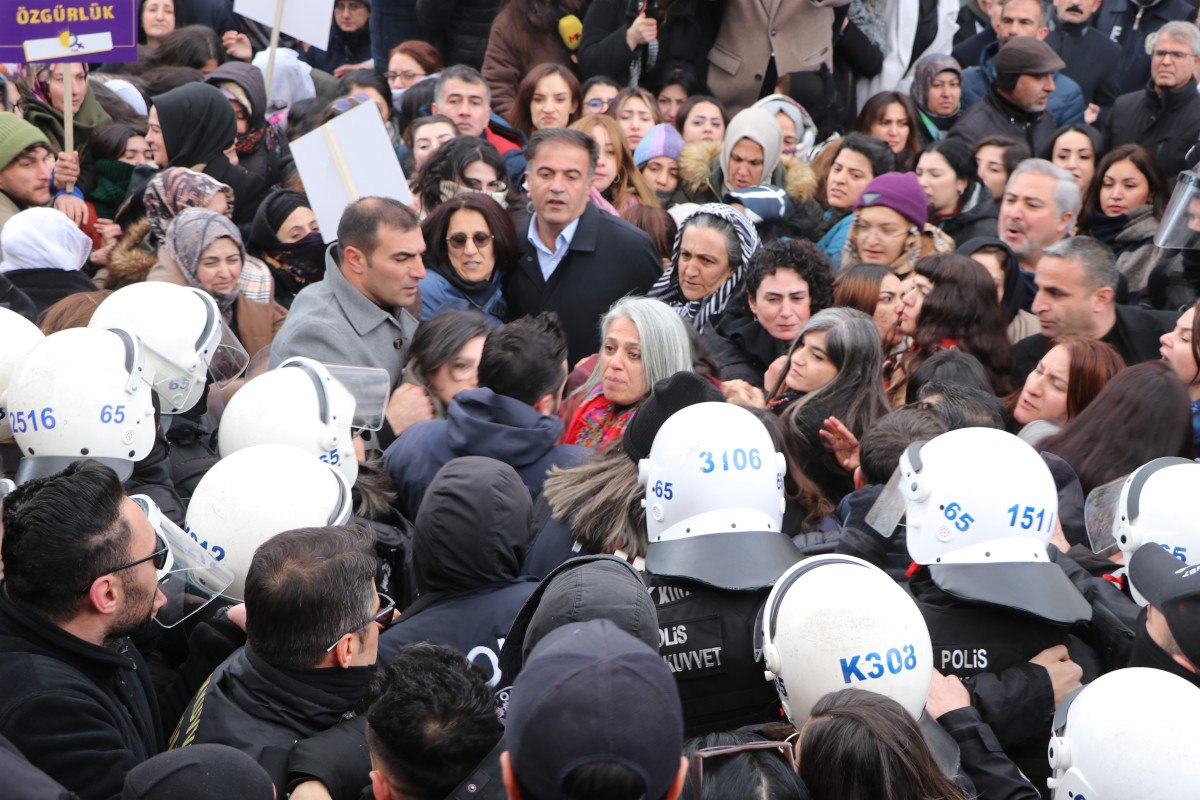 vanda izinsiz yuruyus yapanlara polis mudahale etti 2