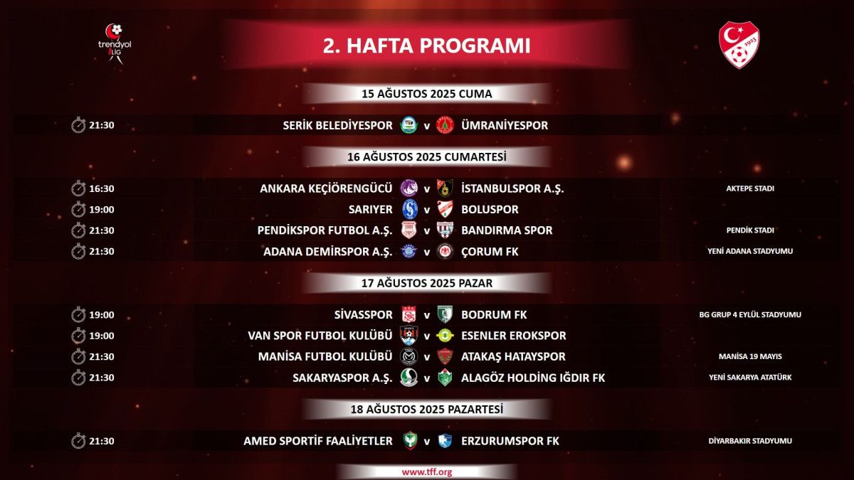 1 ligde ilk 2 haftanin programi aciklandi 1 LQGtg7we