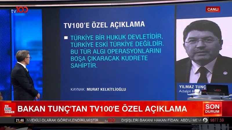 adalet bakani yilmaz tunc tv100e tusiad ile ilgili ozel aciklamalarda bulundu zrB5dUCE