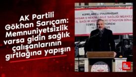 ak partili saricam memnuniyetsizlik varsa gidin saglik calisanlarinin girtlagina yapisin u12tgxve