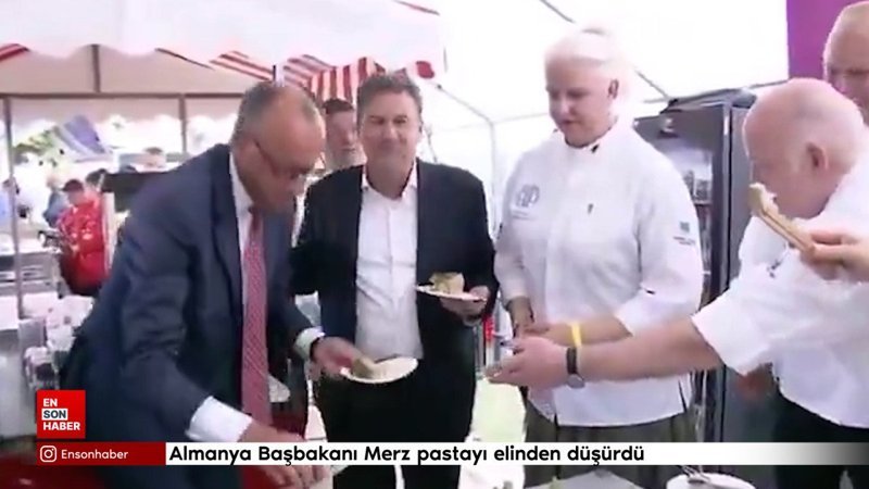 almanya basbakani merz pastayi elinden dusurdu