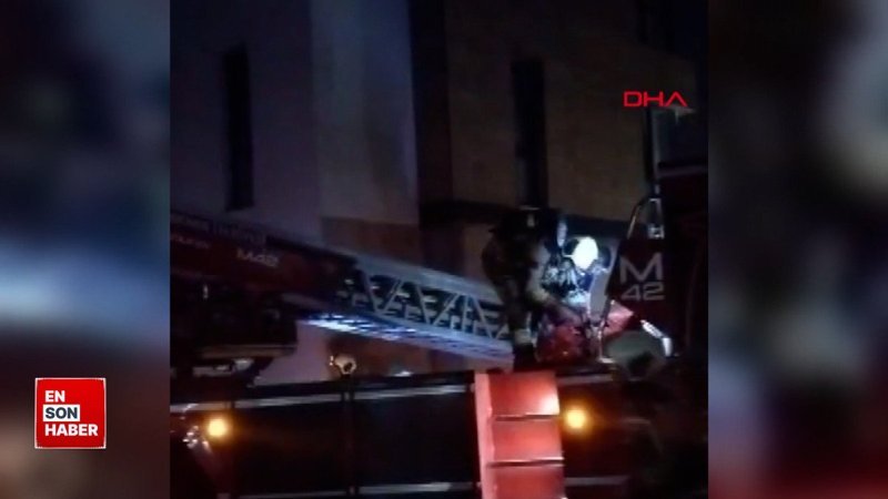 ankarada 26 katli binada yangin