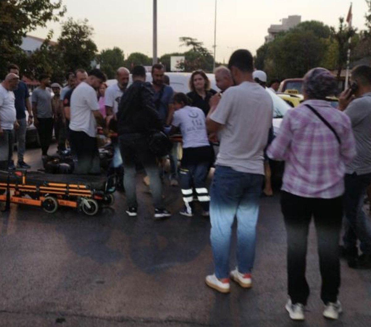 aydinda ters yonden donus yapan arac motosikletle carpisti 0 ereYR3p5