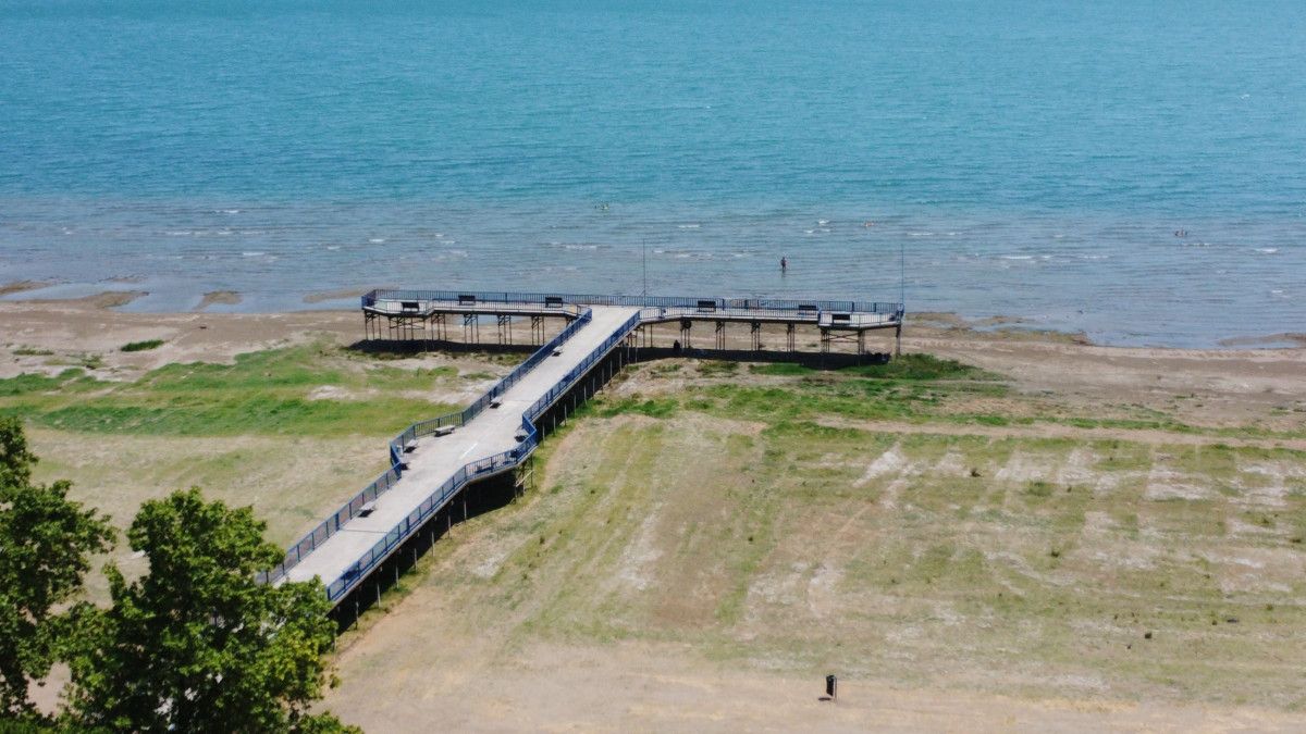 bursada bir donem deniz otobusunun yanastigi iskele karada kaldi 1 ZbbZrSne