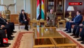 dem parti imrali heyeti kdp baskani mesut barzani ile gorustu VbnX2VzI
