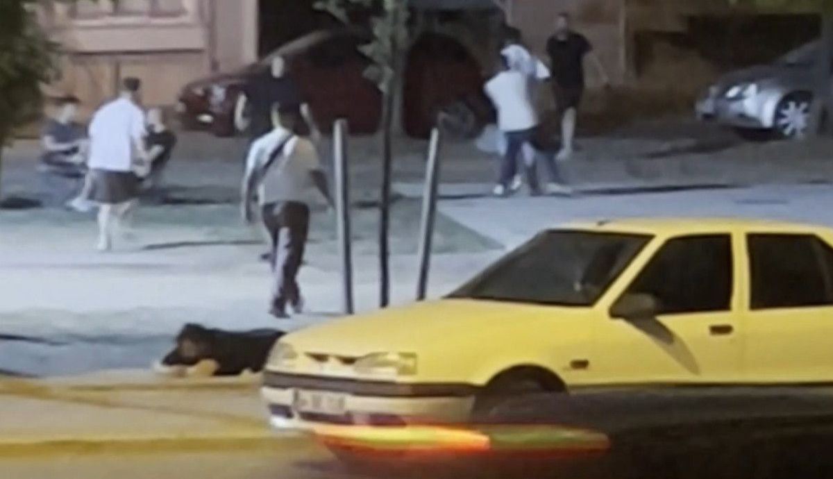 edirnede parkta iki grup arasinda tekmeli yumruklu kavga 1 EW1TWLQv