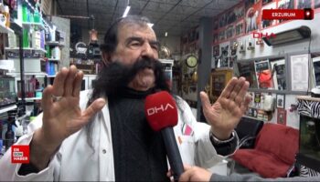 erzurumda 60 yildir biyiklarini kesmeyen berber OEq82pB6