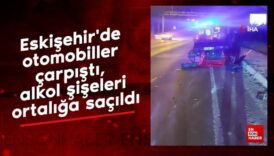 eskisehirde otomobiller carpisti alkol siseleri ortaliga sacildi 4RLH5BX9