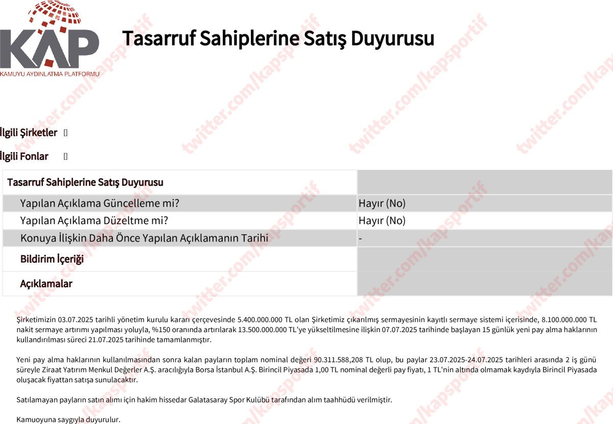 galatasaray sermaye arttirimi yapti 0 JVBmleNQ