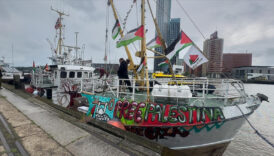 gazze icin yeni yardim gemisi handala italyadan hareket etti NpM11SkM