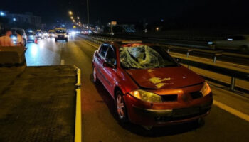 istanbulda otoyolda karsiya gecmeye calisan adam hayatini kaybetti pZk9FPml