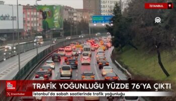 istanbulda sabah saatlerinde trafik yogunlugu yuzde 76ya cikti SRQsTjNL