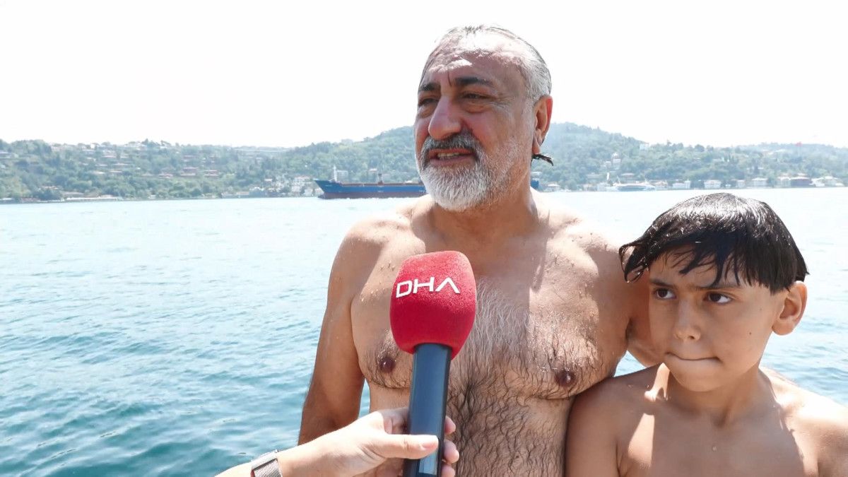 istanbulda sicak havadan bunalanlar denize girdi 9 imcVqmdd