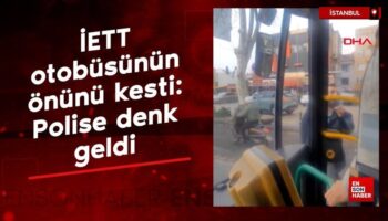 istanbulda taksici iett otobusunun onunu kesti polise denk geldi w8nwJbc9