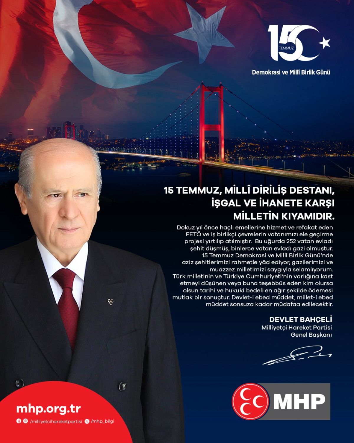mhp lideri bahceliden 15 temmuz paylasimi 0 NFcQwbnT