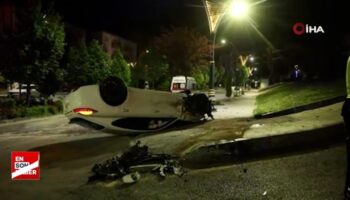 nevsehirde carpisan luks aractan biri takla atti IR5sp4r2