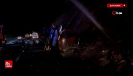 sanliurfada devrilen akaryakit tankeri yandi 6XnSMpqE