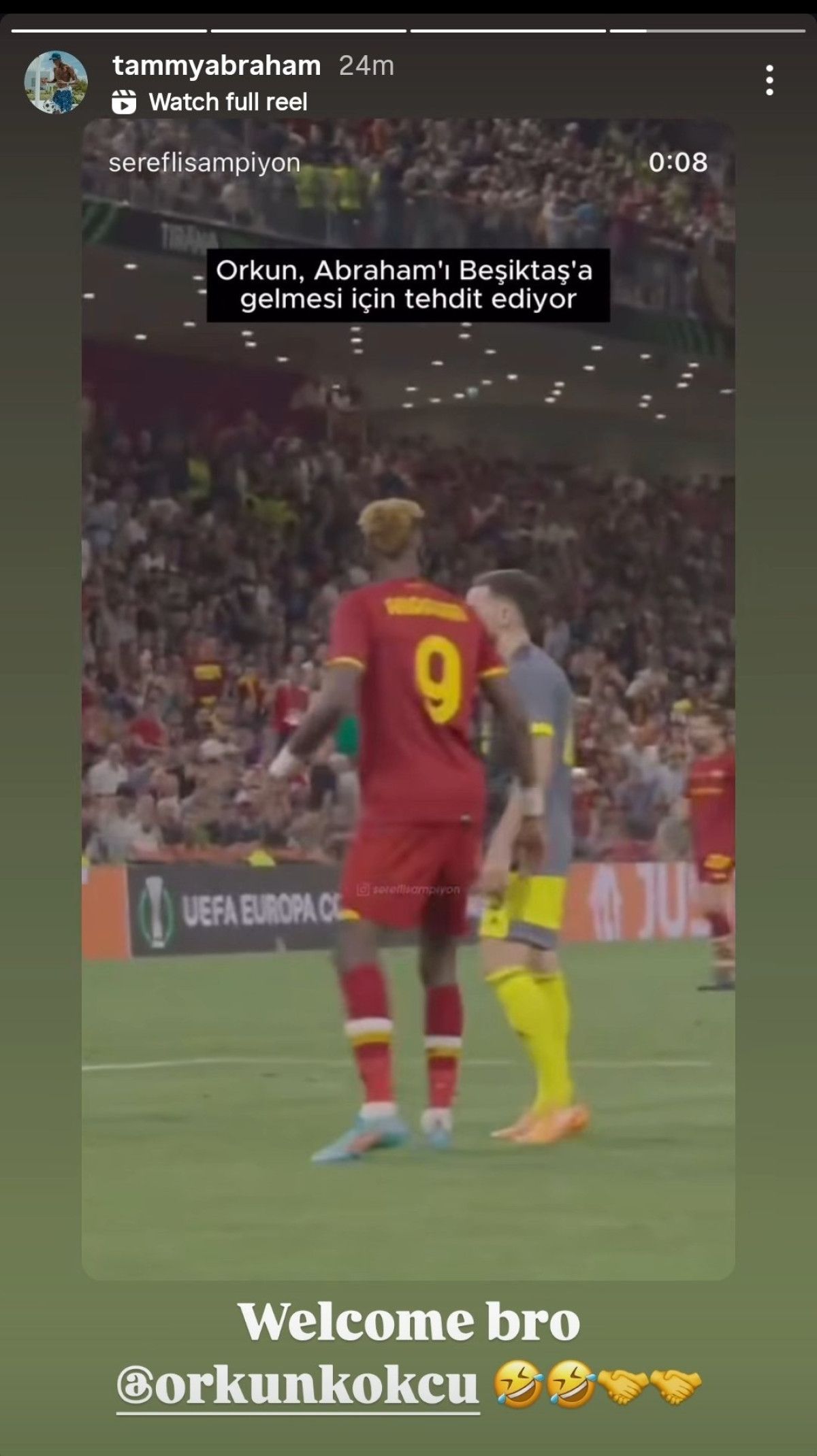 tammy abrahamdan orkun kokcuye hos geldin kardesim 0 lceLqbDZ