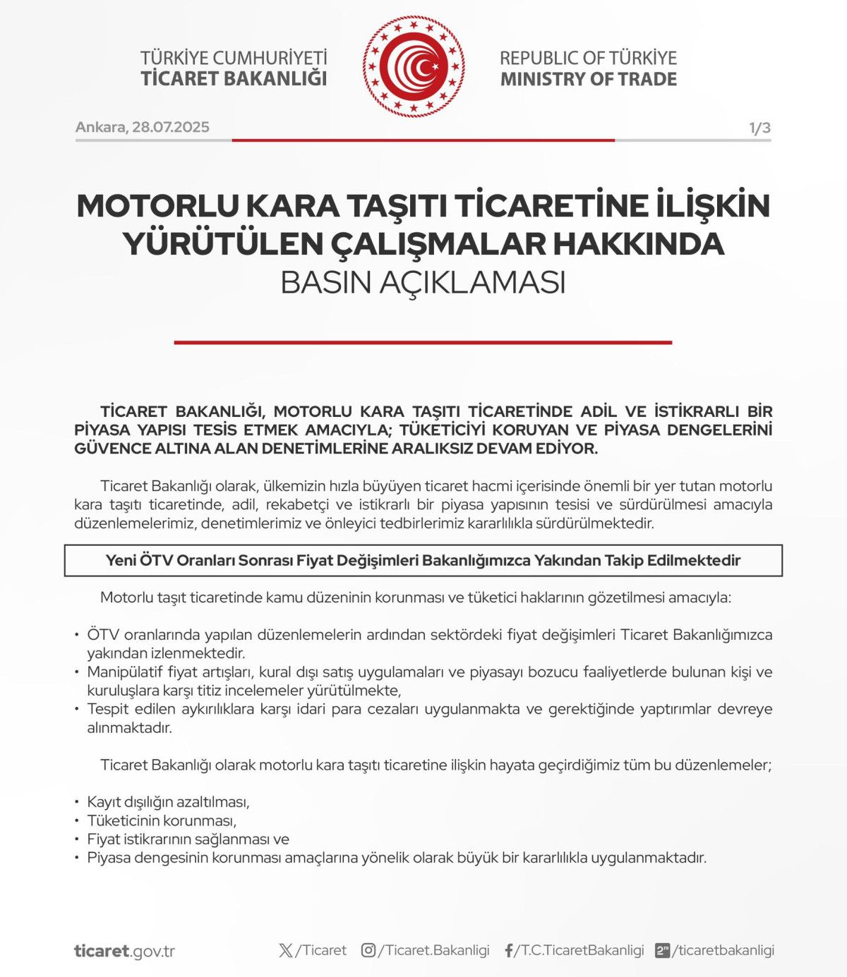 ticaret bakanligindan otomotiv sektorundeki ihlallere agir yaptirimlar 2 kyMs7pNV