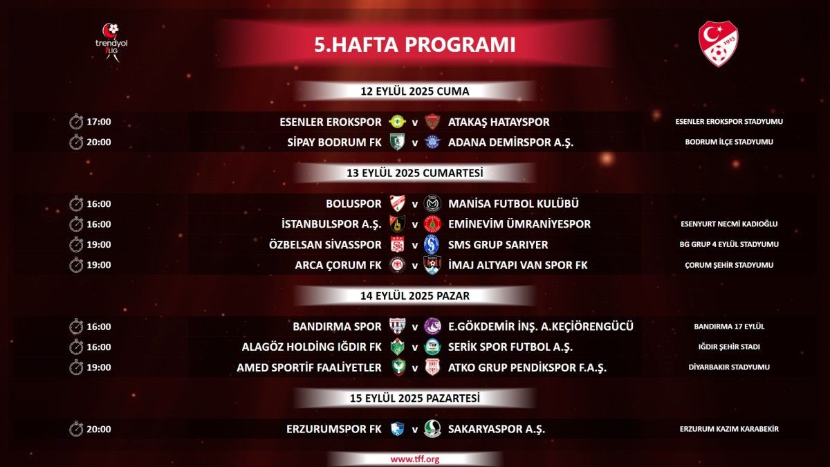 1 ligde 5 haftalik mac programi belli oldu 0 9IvBGvht