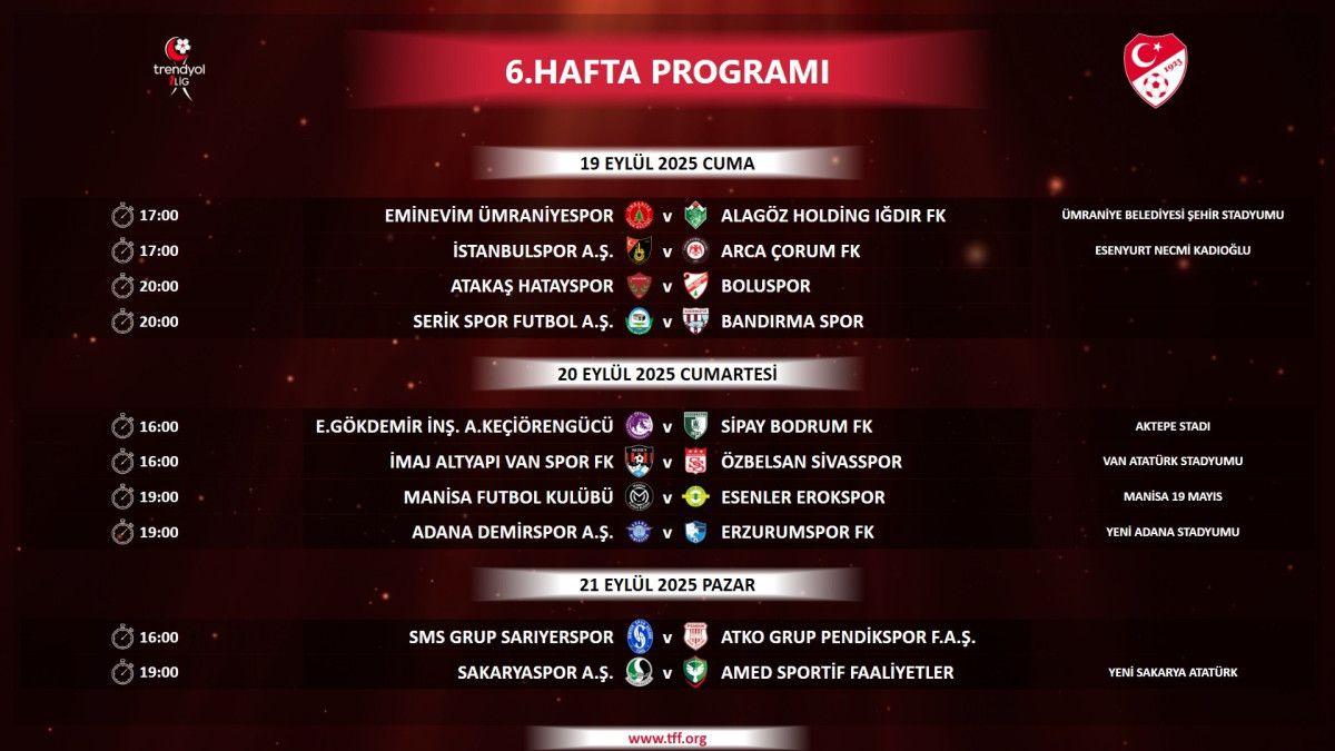 1 ligde 5 haftalik mac programi belli oldu 1 NbD4JHQn