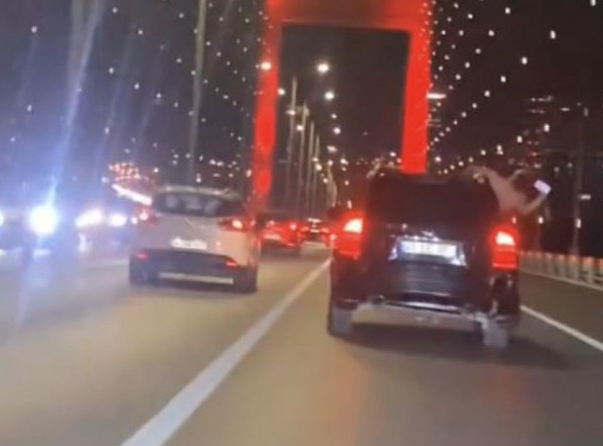 15 temmuz sehitler koprusu uzerinde tehlikeli yolculuk luks arac surusucusu gozaltinda 1 kwNZeL6z