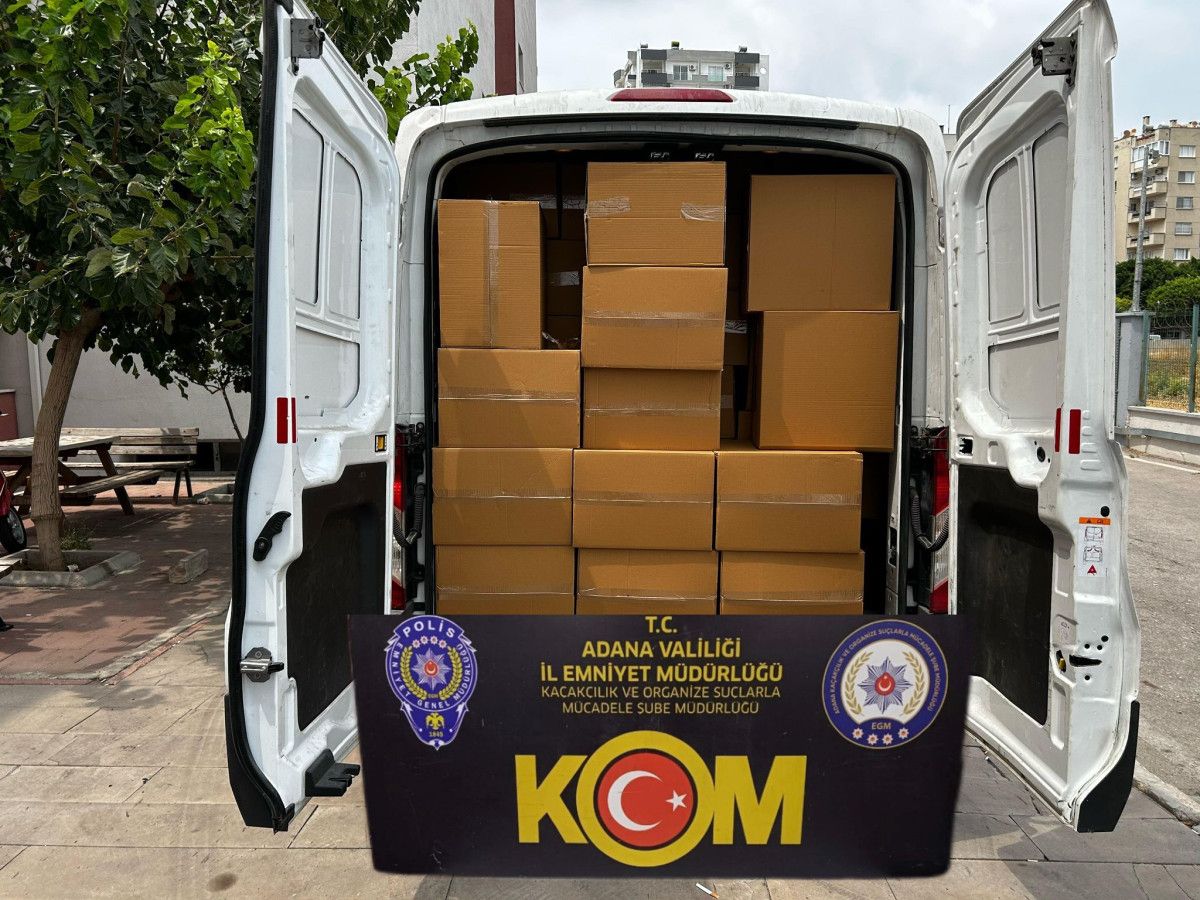 adanada 2 milyon 800 bin kacak makaron ele gecirildi 0 FSeGgchn