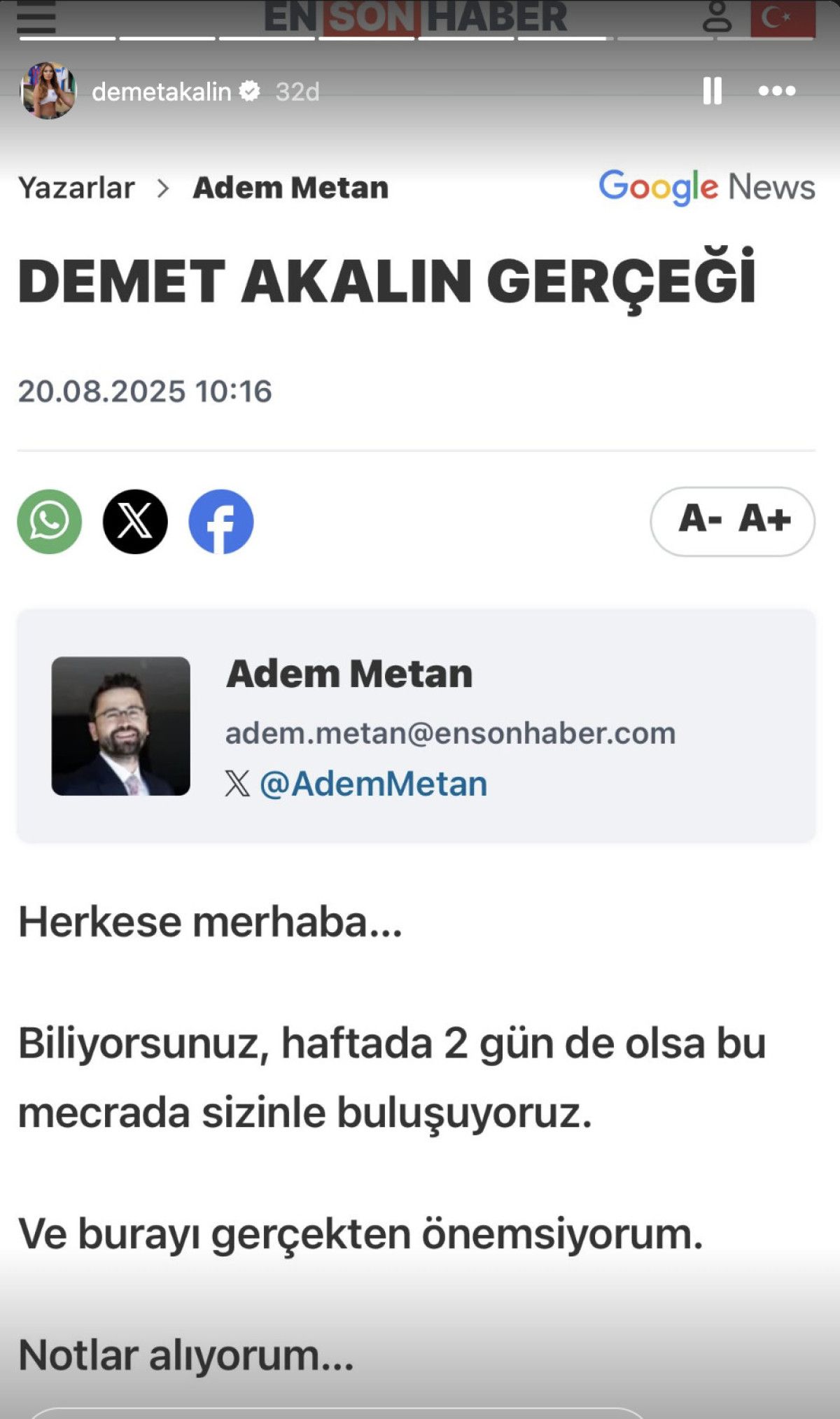 adem metan yazdi demet akalin cevap verdi buyuk festivallerde yasakliyim 1 heb1bf4z